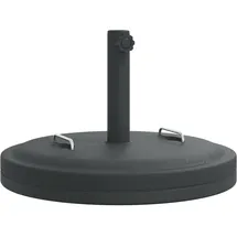 vidaXL Schirmständer Beton 25 kg Rund Schwarz