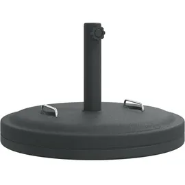 vidaXL Schirmständer Beton 25 kg Rund Schwarz