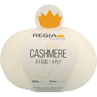 Regia Premium Cashmere, 100G white Handstrickgarne