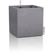 LECHUZA Canto Stone low 40 Komplettset 40 x 40 x 40 cm steingrau
