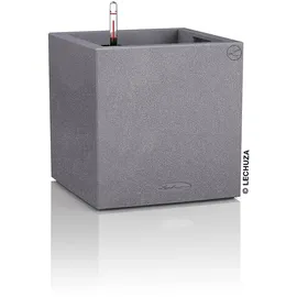LECHUZA Canto Stone low 40 Komplettset 40 x 40 x 40 cm steingrau