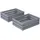 Vicco Aufbewahrungsbox Holzwerkstoff 44,5x32 cm Grau 2er Set