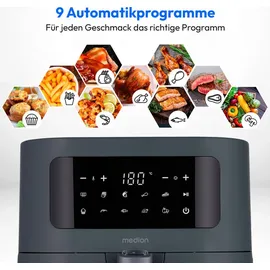 Medion E40 XL Heißluftfritteuse grau