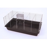 Ollesch Hasenkäfig Rabbit 100 x 56 x 45 cm silber/anthrazit