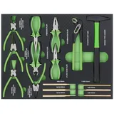 Werkzeugeinlage für Werkstattwagen 52 x 40 cm mit Werkzeugset nach Wahl in gr... Stecknuss