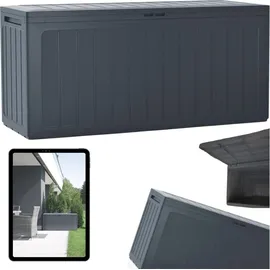 Prosperplast Boardebox Gartenbox Kissenbox Gartentruhe Verschließbar 290 Liter Anthrazit - Grau