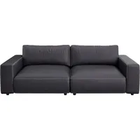 Musterring Big-Sofa LUCIA Mega Sofa, hoher Sitzkomfort, Breite 252cm, Kontrastnaht, in vielen Qualitäten und 4 unterschiedlichen Nähten, 2,5-Sitzer braun