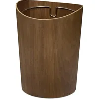 Relaxdays Papierkorb, 9 l Volumen, in Holzoptik, H x
