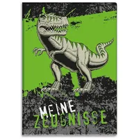 Itenga Zeugnismappe Motiv T-REX DIN A4 Dokumentenmappe Zeugnisse -
