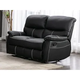 vente-unique Sessel Relax Kunstleder 75 x 112 x 87 cm Schwarz
