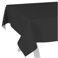 ANRO Wachstuch-Tischdecke 100x140cm Rechteck Schwarz Abwaschbar Wasserabweisend Indoor Outdoor