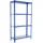 Proregal Schwerlastregal Mid Metal Shark HxBxT 150 x 80 x 30 cm Fachlast 180 kg Blau-Verzinkt