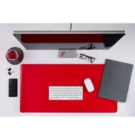 Deflecto Schreibtischunterlage doppelseitig schwarz/rot Kunstleder 120,0 x 60,0 cm, 1 St.