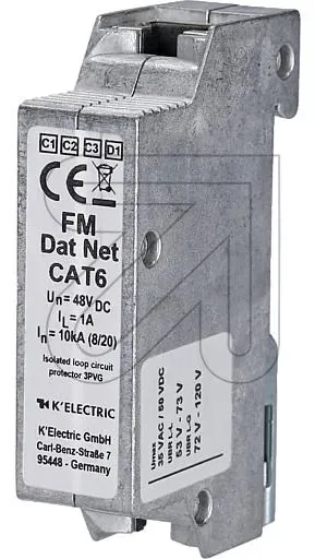 Kombiableiter für Netzwerke FM DatNet Cat6