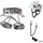 Ocùn Via Ferrata Twist Shard Set Kletterset Grau/Grün