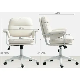 Homcom Bürostuhl Kunstleder Weiß