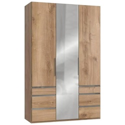 Drehtürenschrank mit Laden B: 150 cm Level, Eiche Dekor