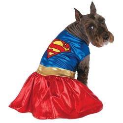 Rubie ́s Hundekostüm Supergirl, Mach Deinen Vierbeiner zur Superheldin! blau S