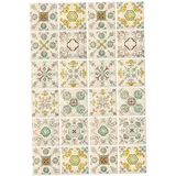 Zerodeko Selbstklebendes Fliesenaufkleber-set -teilig Retro-blumen-fliesenaufkleber Zum Abziehen Und Aufkleben - Und Bodenaufkleber Für Heimdekoration Küche Badezimmer