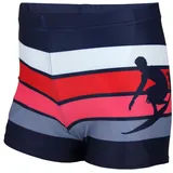 Aquarti Gestreifte Badehose Blau/Rot 128
