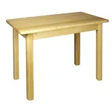 Magnetic Mobel Tisch Esstisch Küchentisch Speisetisch Kiefer massiv Restaurant Holz (80x80, Kiefer Lackiert)