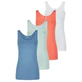 Only Top ONLLIVE LUV Tank Top 4er Pack in Mehrfarbig | Gr.: XXL