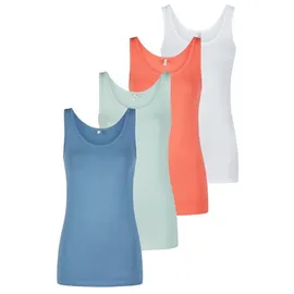 Only Top ONLLIVE LUV Tank Top 4er Pack in Mehrfarbig | Gr.: XXL
