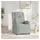 vidaXL Massagesessel mit Liegefunktion Samt 93 x 98 x 93 cm Hellgrau elektrisch