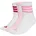 3-Streifen Cushioned Sportswear Mid Cut Socken 3er Pack White/Clear Pink/Active Maroon 40-42