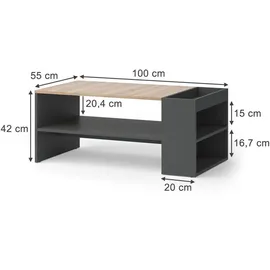 Vicco Wido Anthrazit/Sonoma 100 x 55 x 42 cm