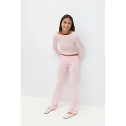 Gina Tricot - Y low waist yoga leggings - yoga pants - Pink - 170 - Mädchen - Pink - 170