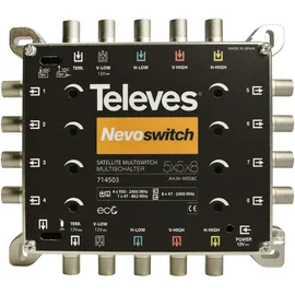 Televes Multischalter 5 in 8 Guß NEVO recpower kask. MS58C