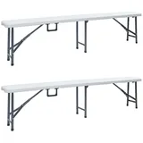 vidaXL Gartenbank 180 x 42 x 26 cm Weiß