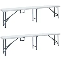 vidaXL Gartenbank 180 x 42 x 26 cm Weiß