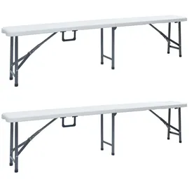 vidaXL Gartenbank 180 x 42 x 26 cm Weiß