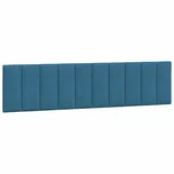 vidaXL Kopfteilkissen \"Hanko\" Blau 200 cm Samt"