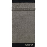 Cawö Home Saunatücher Natural Allover 6220 Natur-schwarz - 39 Saunatuch 80x200 cm