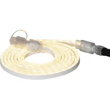Star Trading Lichtschlauch Kunststoff 3m 180 LEDs warmweiß spritzwassergeschützt transparent