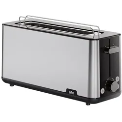 Braun HT 1610, Schwarz, Edelstahl, Kunststoff, Edelstahl, Tasten, Drehregler, 10