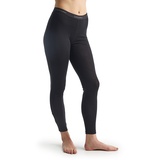 Icebreaker Damen Everyday Leggings - Lange Sportleggins - 100% Merinowolle Base Layer - Schwarz, XL