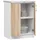 Akord Unterschrank AKORD LIMA 60 x 45 x 82,5 cm Weiß/Sonoma-Eiche