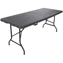 Mobili Rebecca Rebecca Mobili Gartentisch 180 x 74 x 75 cm Dunkelgrau