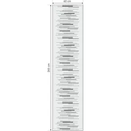 Happy Home Schiebegardine HAPPY HOME "MIGNON", grau (anthrazit), B:60cm H:245cm, Scherli, Polyester, Gardinen, HxB: 245x60, inkl. Befestigungszubehör