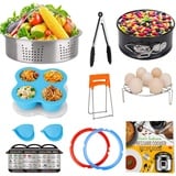 3 Qt Zubehör-Set für Instant Pot, kompatibel mit InstaPot Zubehör, nur 3 Quart, Mini-Zubehör inklusive Dichtungsring, Dampfkorb, Springform, Eierablage, Untersetzer