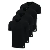 adidas Sportswear Unterhemd / Shirt Kurzarm Active Flex Cotton in Schwarz | Gr.: XL