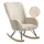 Beliani Schaukelsessel AKRA Webpelz 0 x 0 x 0 cm Hellbeige