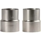 Bertrams Ofenrohr Erweiterung Stahlblech Ø 100-120 mm Silber