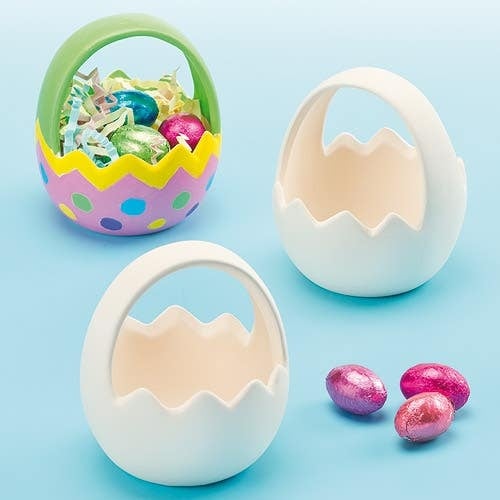 Keramik-Körbchen "Eierschale" (pro Set 4) Bastelaktivitäten zu Ostern