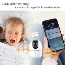 Imou A1 3 MP WLAN Überwachungskamera Weiß
