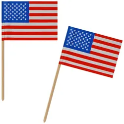 2500x Fahnenpicker "Amerika" 10cm